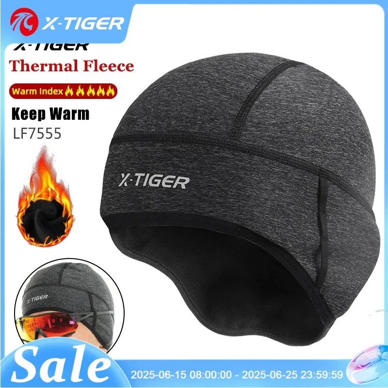 

X-TIGER Cycling Cap Keep Warm Winter Ski Hats Outdoor Sport Running Fishing Skiing Riding Fleece Fabric Men Women Caps