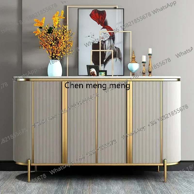 

American Luxury Living Room Cabinet Nordic Luxury Marble Side Cabinet Italian Decoration Home Furniture Armoires De Salon