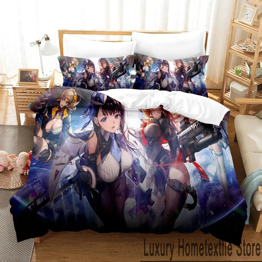 

3D Print Anime NIKKE Goddess of Victory Bedding Set Double Twin King Duvet Cover Comforter Pillowcase Boys Girls Adults Bedroom