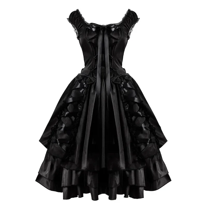 

Халат Gothique Victorienne pour Halloween, Tenue Éducative Rétro, Лолита, Palais, Cour, Princesse, Punk, Carnaval, Tenue de ix, C