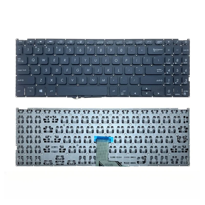 New US Russian Spanish Laptop Backlit Keyboard For ASUS Vivobook X512 X512D X512DA X512F X512FA X512U X512UA X512UB