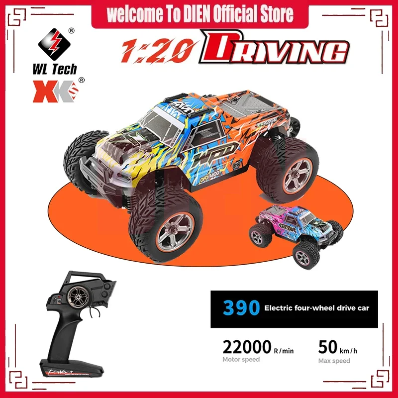 

Wltoys 1/20 204006 Rc Car Climbing Off Road 2.4G 4WD with Led Lights Metal Chassis Electric High Speed Vehicle Rc Car Toy Gifts