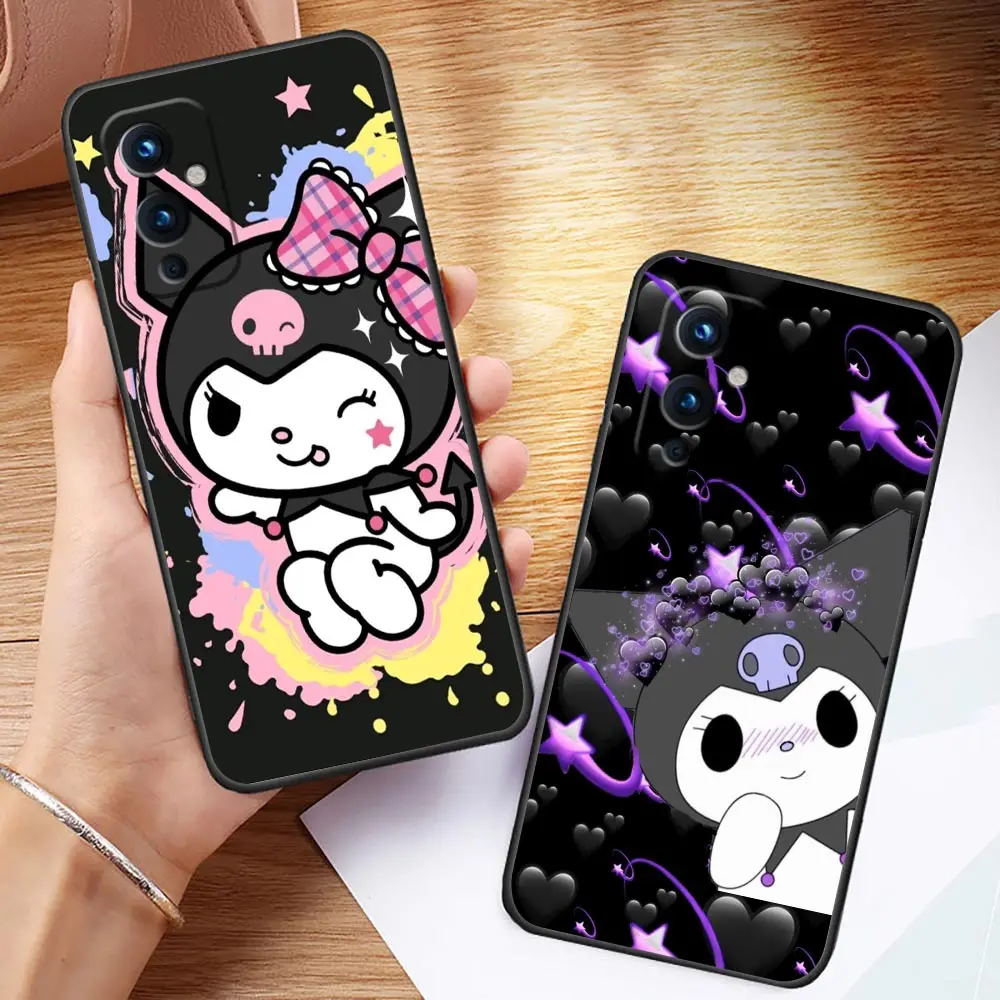 Funda Coque Case For Oneplus 9 8 8T 7 7T 6 6T 5T ACE 2V NORD CE 2 3 LITE N10 N100 5G Pro Case Shell Cartoon S-Sanrio K-Kuromi