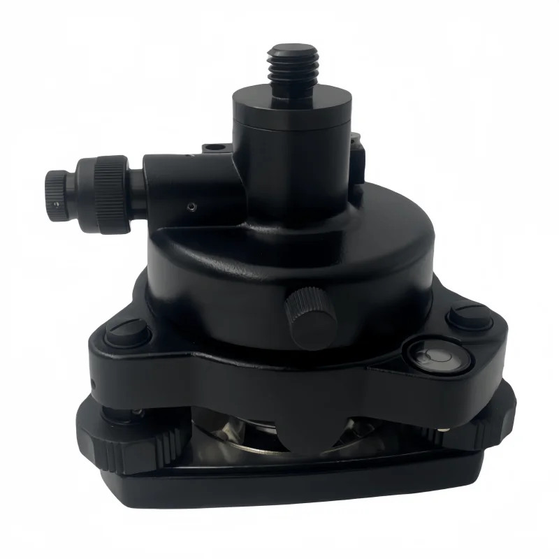 

black Tribrach And Optical Plummet Rotating Adapter For Prisms GPS 5/8"x11 Screw thread Install Surveying