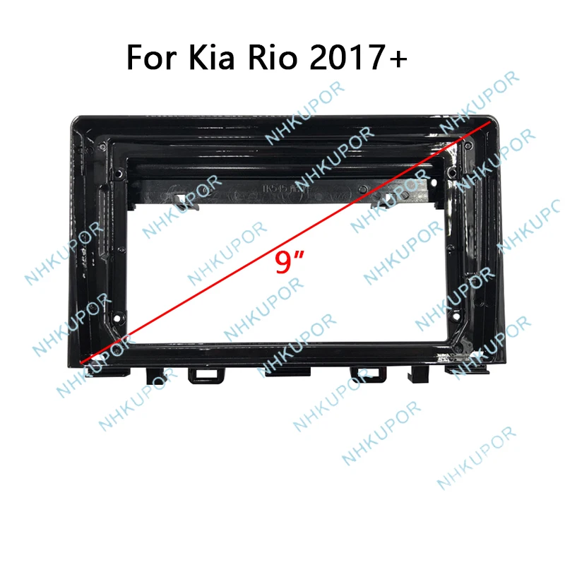 

Автомобильный радиоприемник, ремонт фасции для KIA Rio Morning 2017+, автоматический стерео аудиоплеер, установка панели приборной панели, комплект рамки, лицевая панель