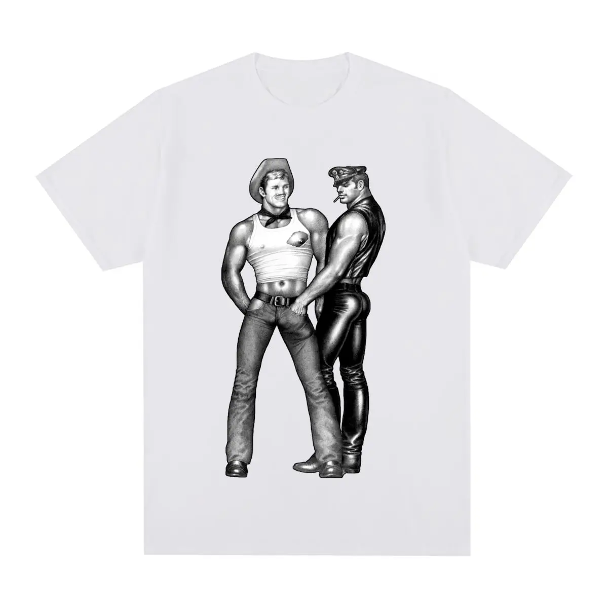 

Винтажная футболка TOM OF FINLAND Gay Cops Pride Lgbt Rainbow, модная хлопковая мужская футболка, новая футболка, женские топы