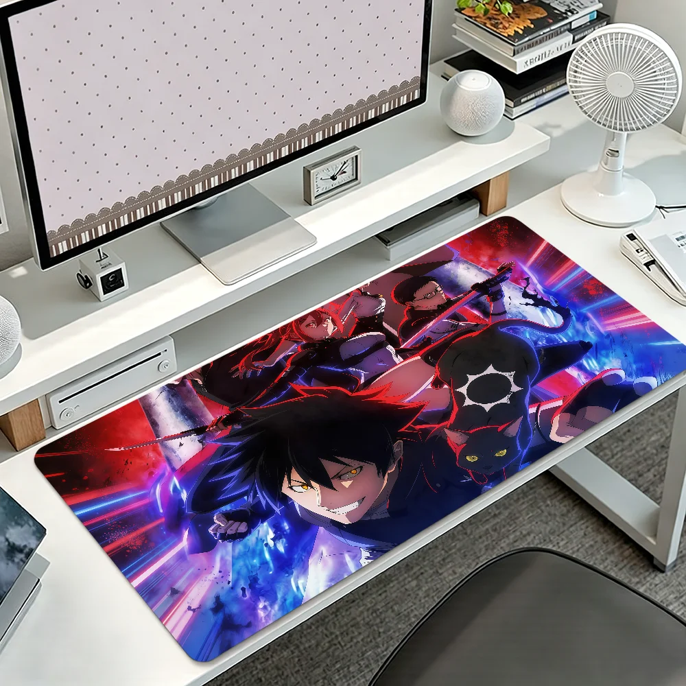 Anime B-BLACK TORCH Mouse Pad Large Non-slip Lockedge Desktop Computer Desk Mat Keyboard Writing MousePad Office Gamer Student