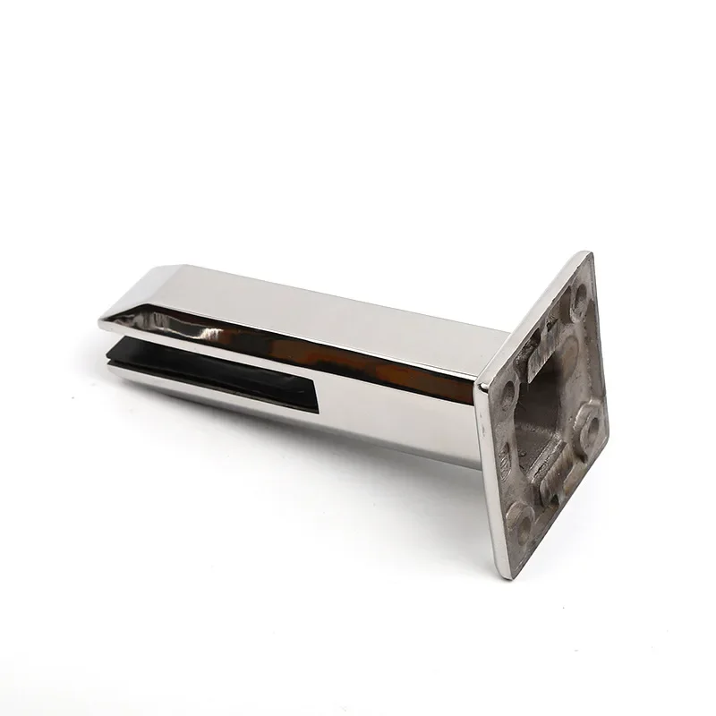 Glass Clamp Stainless Steel Floor Standing Stairs Balcony Pool Glass Spigots Balustrade Railing Clamp Swimming Pool Accessories