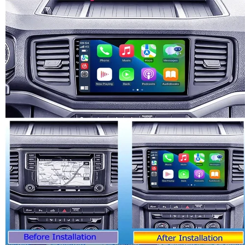 Imagen 2 del producto Para Volkswagen VW Amarok 1 2016 2017 2018 2019 2020 Android 15 unidad principal Multimedia reproductor de coche GPS Radio automática navegación DVD BT