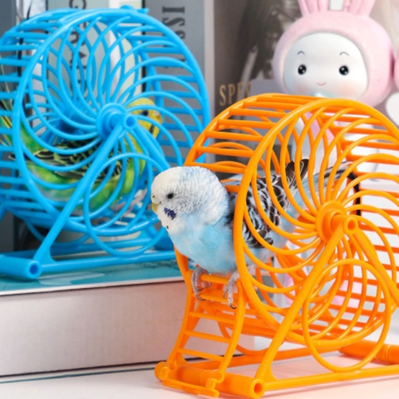 Pet Parrots Exercise Running Wheel with Stand Playing- Supplies Cage Attachment Budgerigars Parrots Running Joggin Dropshipping