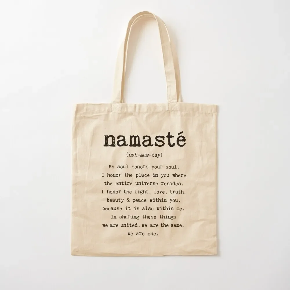 

Namaste. Tote Bag tote bags men bags for women cute tote bag Bag