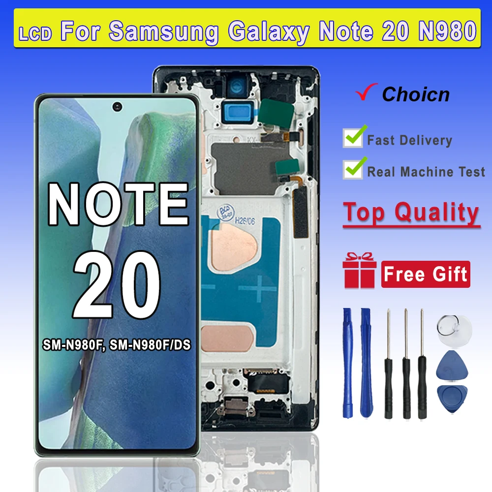 TFT LCD For Samsung Note 20 5G LCD Screen Touch Digitizer Assembly Replacement Parts For Samsung Note 20 N980F N981B N981N N981U