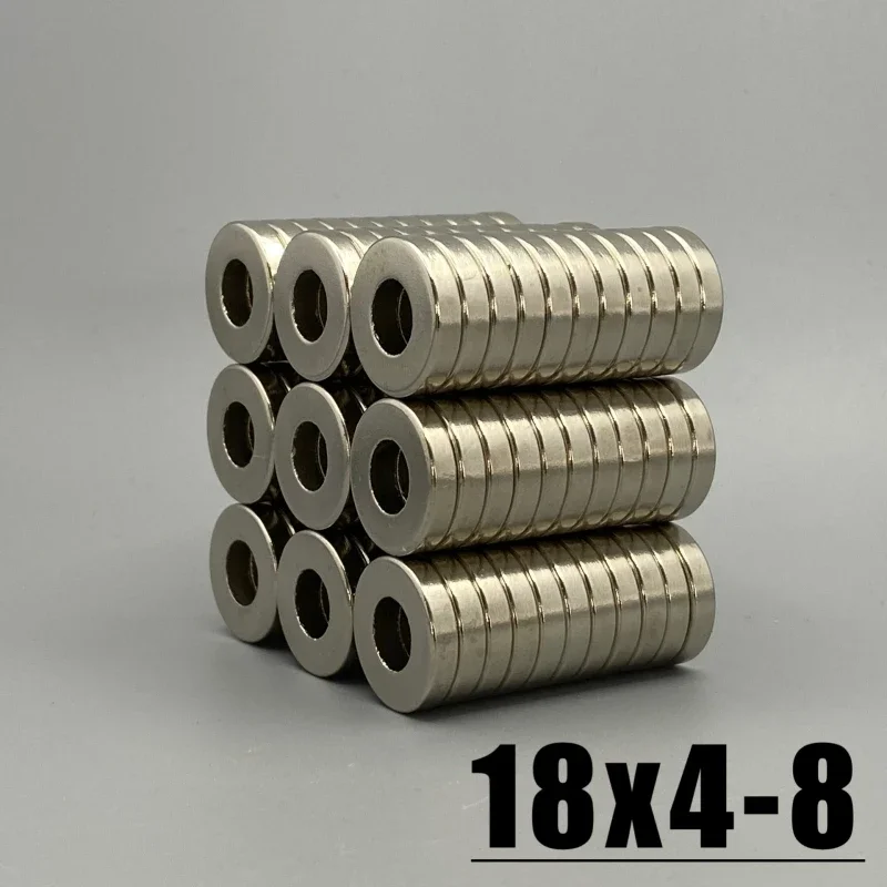 Ring Style 2/5/10/20/50/100pcs Fridge Tool Magnets 18x4mm Hole 8mm D18 Rings 18*4-8 magnet for Home Decoration
