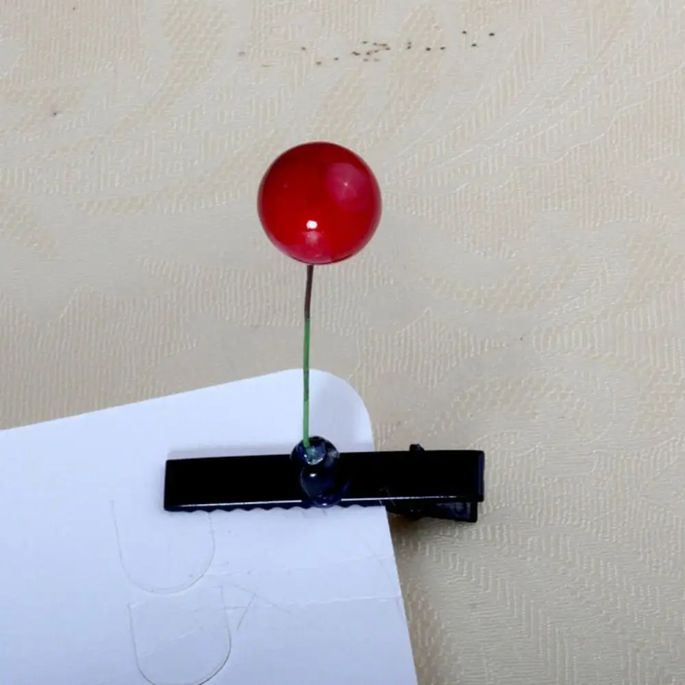 1 par de pinzas para el pelo de brotes de frijol de simulación, horquillas para el pelo con forma de seta, mariposa, flor, planta, pasadores laterales, Clips de pico de pato de dibujos animados divertidos