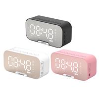 Alarm Clock Radio with Audio Bluetooth Speaker, FM Radio, 5.5'' Digital LED Time