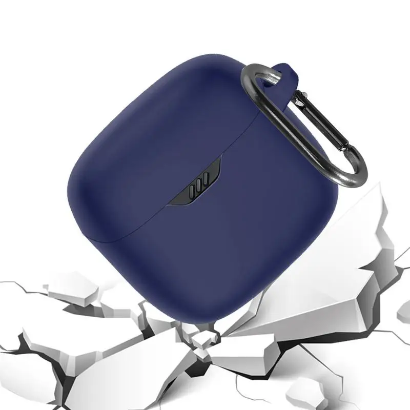 Per JBL Tune Flex Cover custodia antiurto custodia lavabile custodia protettiva per auricolari in Silicone con custodia antipolvere con gancio