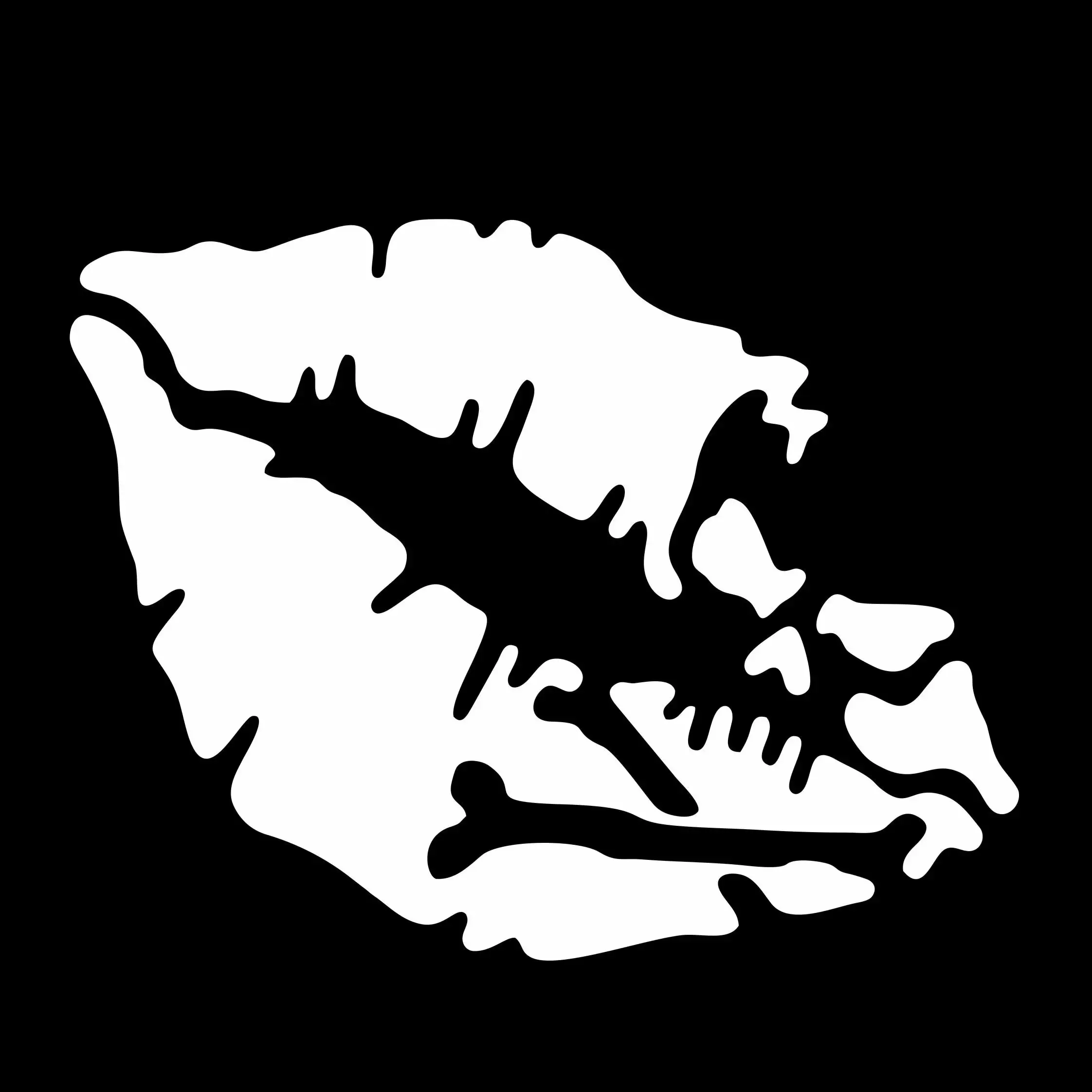 1PCT-Rex Skull Silhouette Car Sticker Set, Waterproof Vinyl Decals, Multi Colors & Holographic view 2