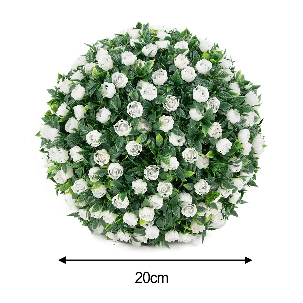 High Quality Home Garden Grass Ball Landscaping Coffee Shop For Home Garden Rose Flower Balls Wedding 1pc Basket Plant