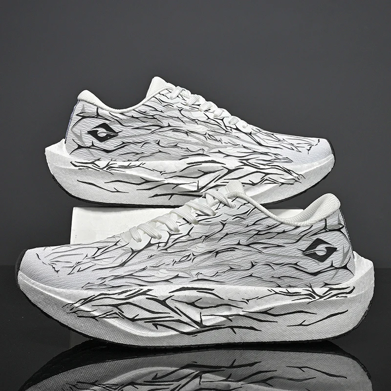 男性用ランニングシューズ-カーボンプレート-マラソン専用-スポーツ-通気性-軽量-女性用-快適-滑り止め-レジャー-スニーカー