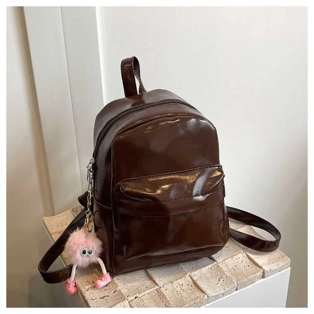 PU 가죽 작은 배낭 Y2k 트렌디 학생 가방, 카와이 학교 가방, 신제품