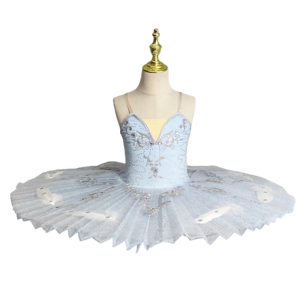 Children\'s Blue Bird Ballet Dress Performance Dress Girls\' Ballet Puffy Dress TUTU Skirt Stage Performance Clothing Professional