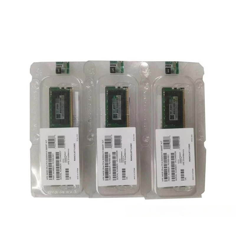 New P43331-B21 64GB Dual Rank X4 DDR5-4800 CAS-40-39-39 EC8 Registered Smart Memory Kit for H PE Server 64GB RAMs in Stock