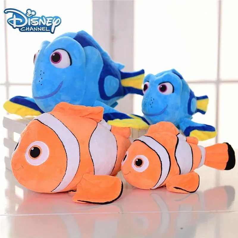 Disney dos desenhos animados encontrar nemo dory dolly brinquedo de pelúcia kawaii boneca decoração do quarto palhaço peixe boneca de pelúcia crianças presente aniversário