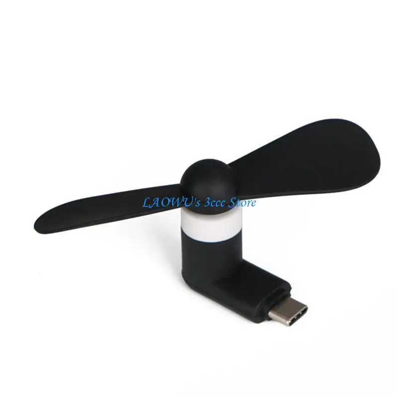 

Y8AD Portable Mini Fan Type C Port Cellphone Fan Universal Cellphone Mini Fan for Device Mini Fan