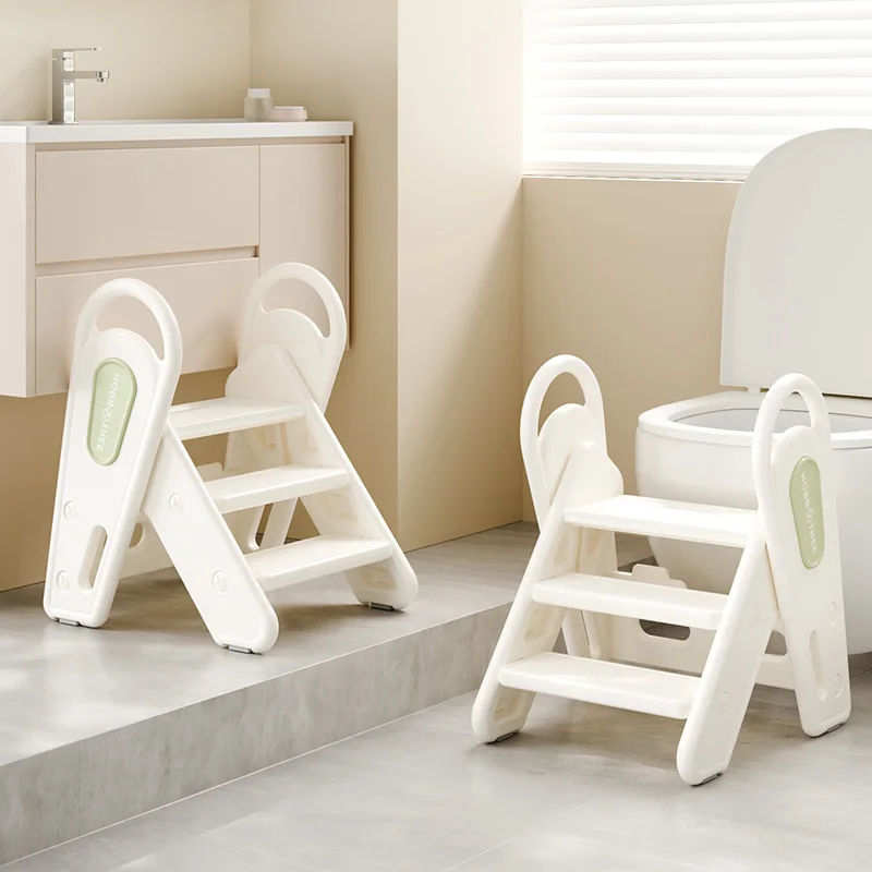 Safe Foldable Toddler Non-Slip Baby Toilet Plastic Step Stool Toddler Stepping Stool for Counter for Learning Tower
