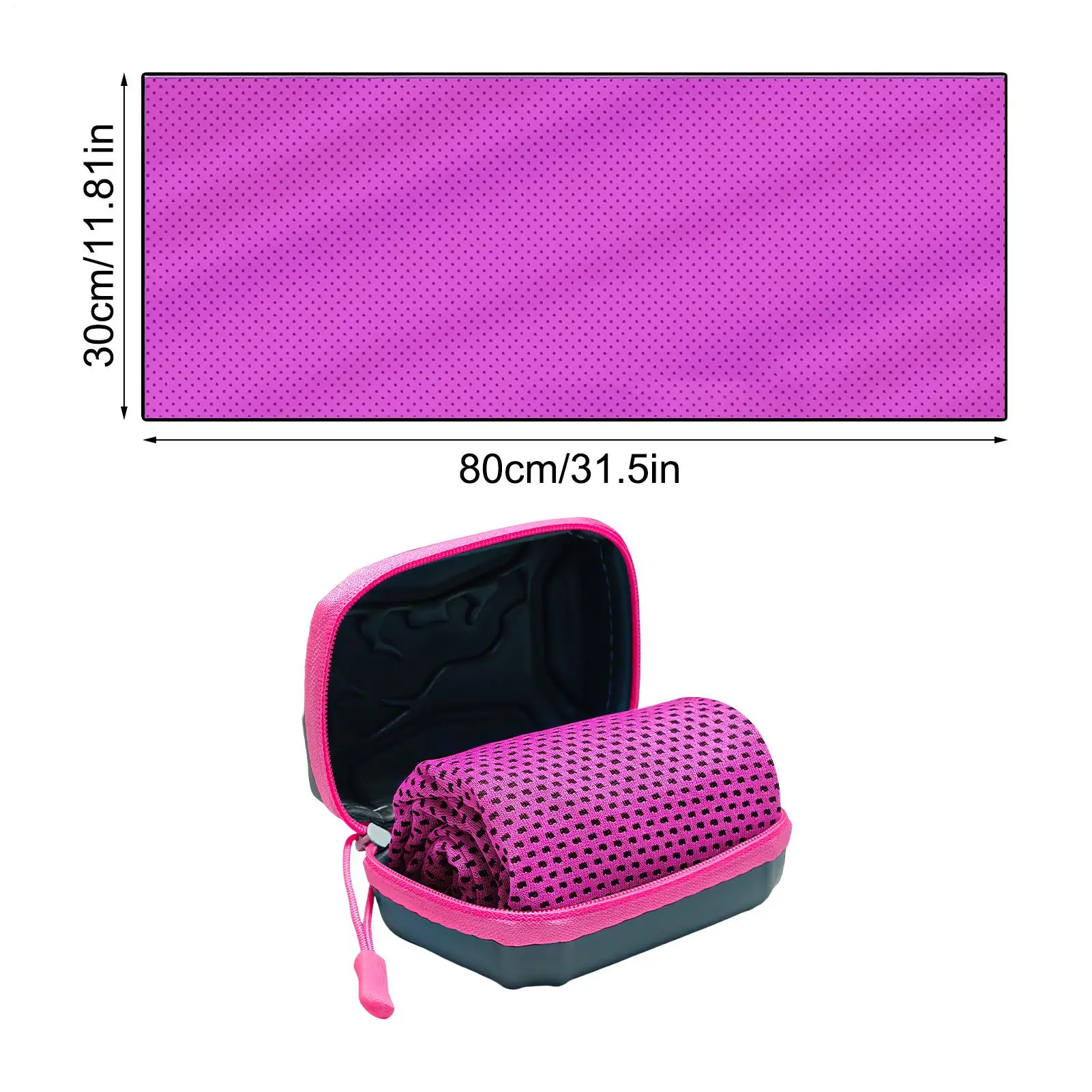 Cooling Towels 30x80cm Instant Absorbent Breathable Hot Weather Summer Cool Neck Towel For Men Women Runners Gym Workout Home - view 6