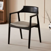 Arm Vanity Dining Chair Living Room Modern Ergonomic Dining Chair Luxury Wooden Pink Mesas De Restaurante Kitchen Furniture 4