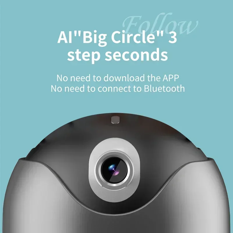 Gimbal Stabilizer AI Follow-Up Video Tripod Phone Tablet Tracking Holder 360 Rotation Selfie Stick Auto Face Tracking