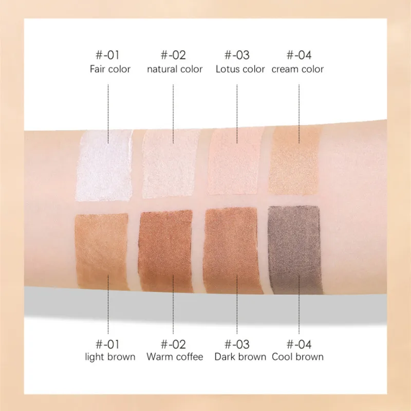 ダブルエンドのダブルユース輪郭スティックノーズシャドウ修理、ハイライターパウダー、コンシーラー、耐久性のあるメイク、化粧品