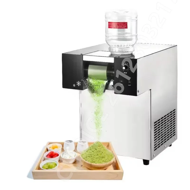 Full Automatic Tabletop Milk Juice Ice Cream Making Machine Bingsu Ice Crusher Commercial Snow Flake Ice Shaver Machine