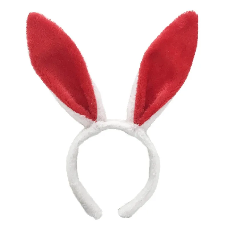 Cute Rabbit Ear Headband Easter Adult Kids Prop Plush Hairband Bunny Ear Hairband Party Costume Decorations Hair Accessories