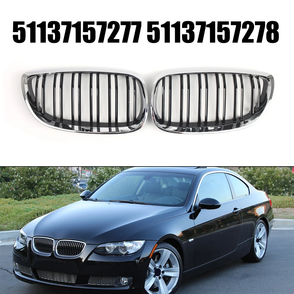 

Automobile Accessories 32.5*17.5*4.5CM Front Bumper Grille OEM 51137157277 Easy Installation Process Includes Two Grilles