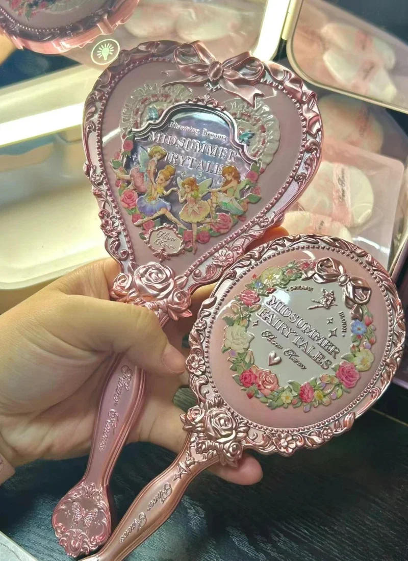 Flower sa Midsummer Fairytales Series Love Shaped Handheld Makeup Mirror Air Cushion pettine strumento per il trucco