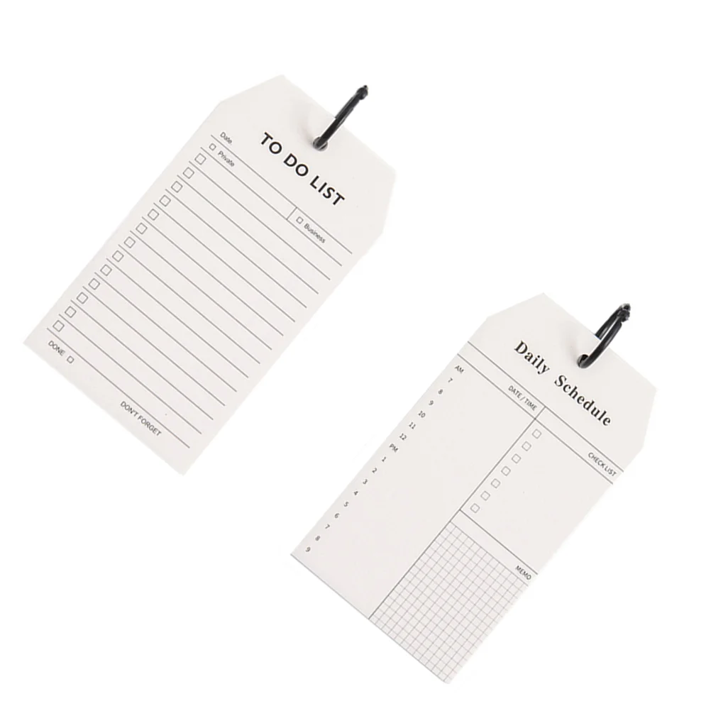 

4 Pcs The Notebook Ring Type Notepad Hanging Diary Wall Planner Loose Leaf Schedule Office