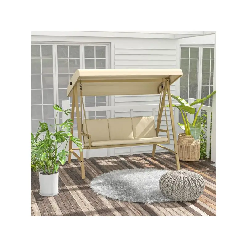 

Outdoor Patio Swing Chair with Cushion for Relaxation and Comfort - Perfect for Gardens, Balconies, or Backyards