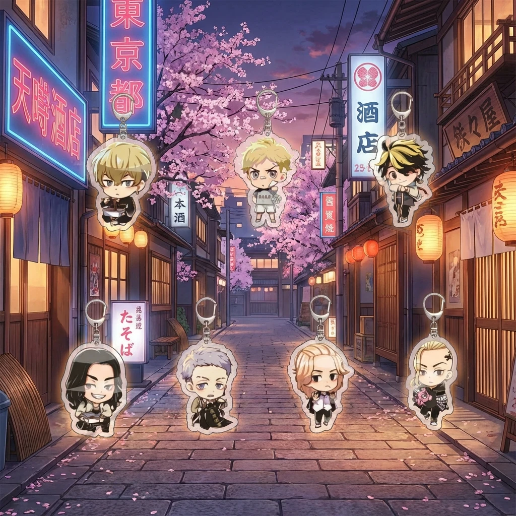 

Acrylic Keychain Anime Tokyo Revengers Sano Manjiro Hanagaki Takemichi Pendant Anime Merchandise Accessories Gift for Fans