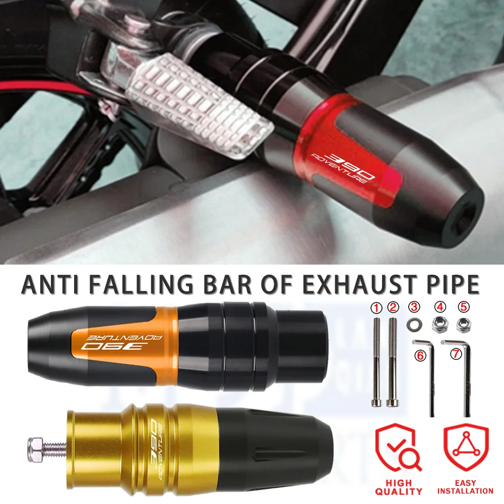 

Для Duke390 RC390 RC DUKE 390 ADV Защита от падения Слайдер выхлопной системы Crash Pad Обтекатель 390 Adventure Деталь с ЧПУ 2017-2025