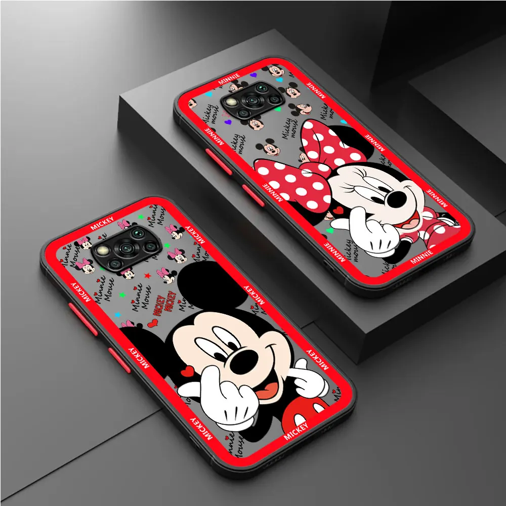 Mickey Maus Fall Für Xiaoimi Poco X3 NFC 11T Pro 11 Lite X5 X4 12 13 9T 12X F3 M5 C40 C50 C51 Funda Zurück Telefon Abdeckung