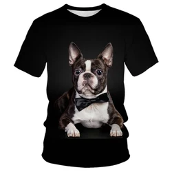 Cute French Bulldog T-Shirts Animal 3D Printed Fashion Men Women Short Sleeve T Shirt Oversized Harajuku Kids Tees Tops Clothing