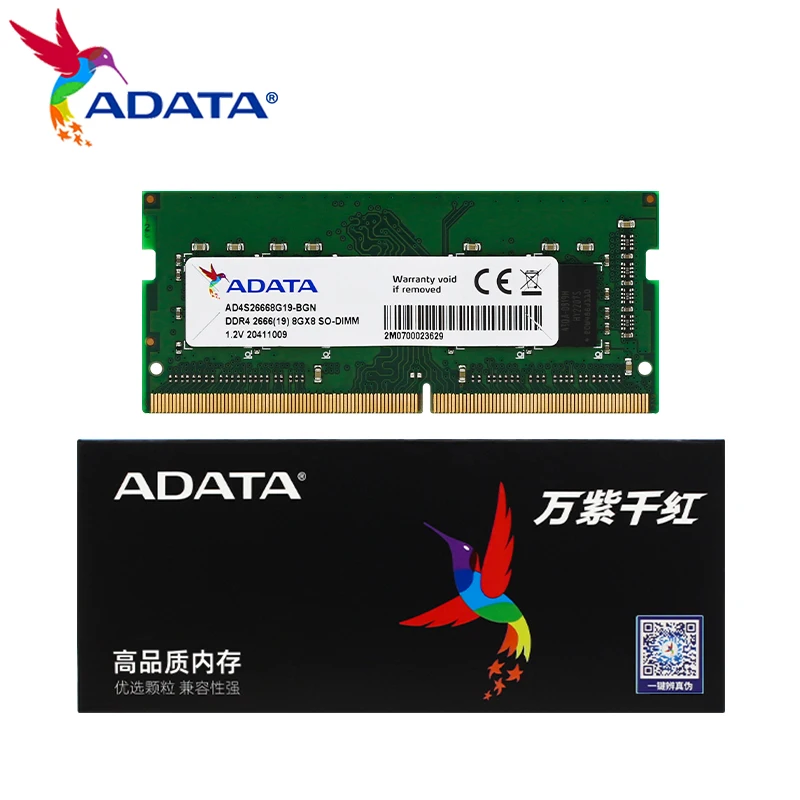 

ADATA DDR4 Memory Ram SO-Dimm 2600MHz 2666MHz 3200MHz 8GB 16GB 32GB 100% Original Ram CL22 Memoria 1.4V for Laptop Notebook