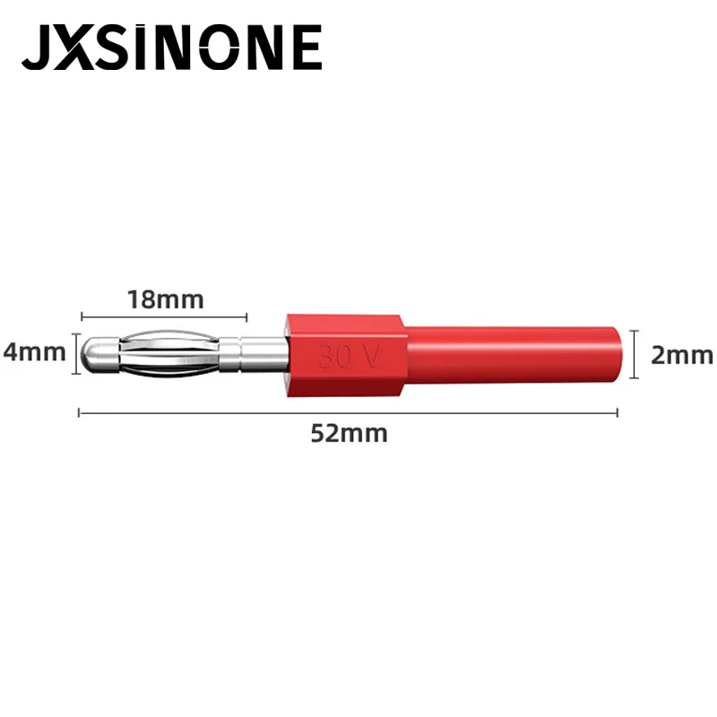 JXSINONE P7024 2มม.ฤดูใบไม้ผลิ4มม.กล้วยปลั๊กอะแดปเตอร์เชื่อมต่อทั่วไป2มม.ปากกามัลติมิเตอร์