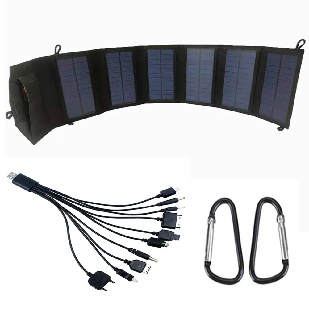 

Солнечная электростанция для затемнения в автоном сете, портативная солнечная панель 20 Вт, IP65, водонепроницаемая складная солнечная панель, комплект, легкий вес