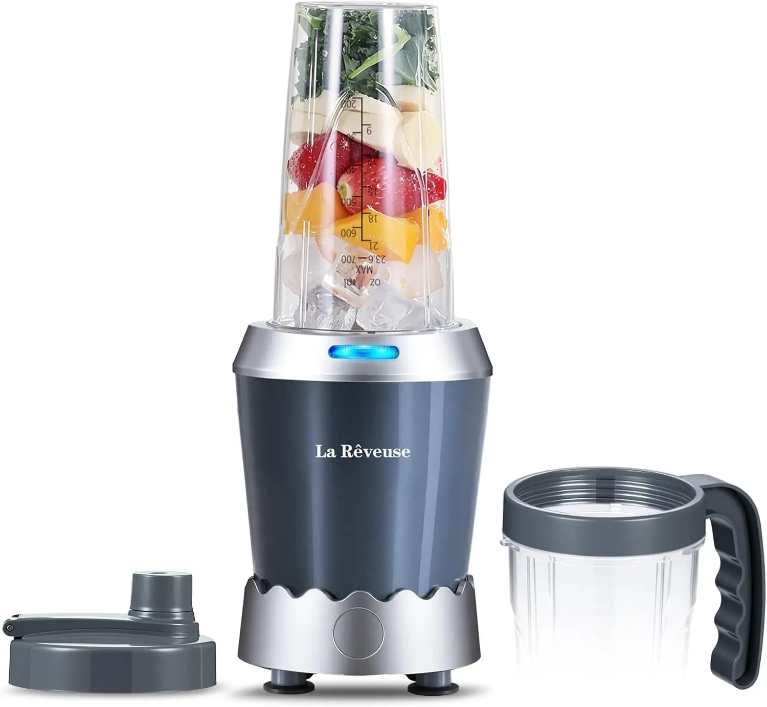 

Personal Size Smoothie Blender Pro, 1000W High Speed with 24oz To-Go Cup, Ideal for Smoothies,Protein Shakes, Frozen Drinks, Foo