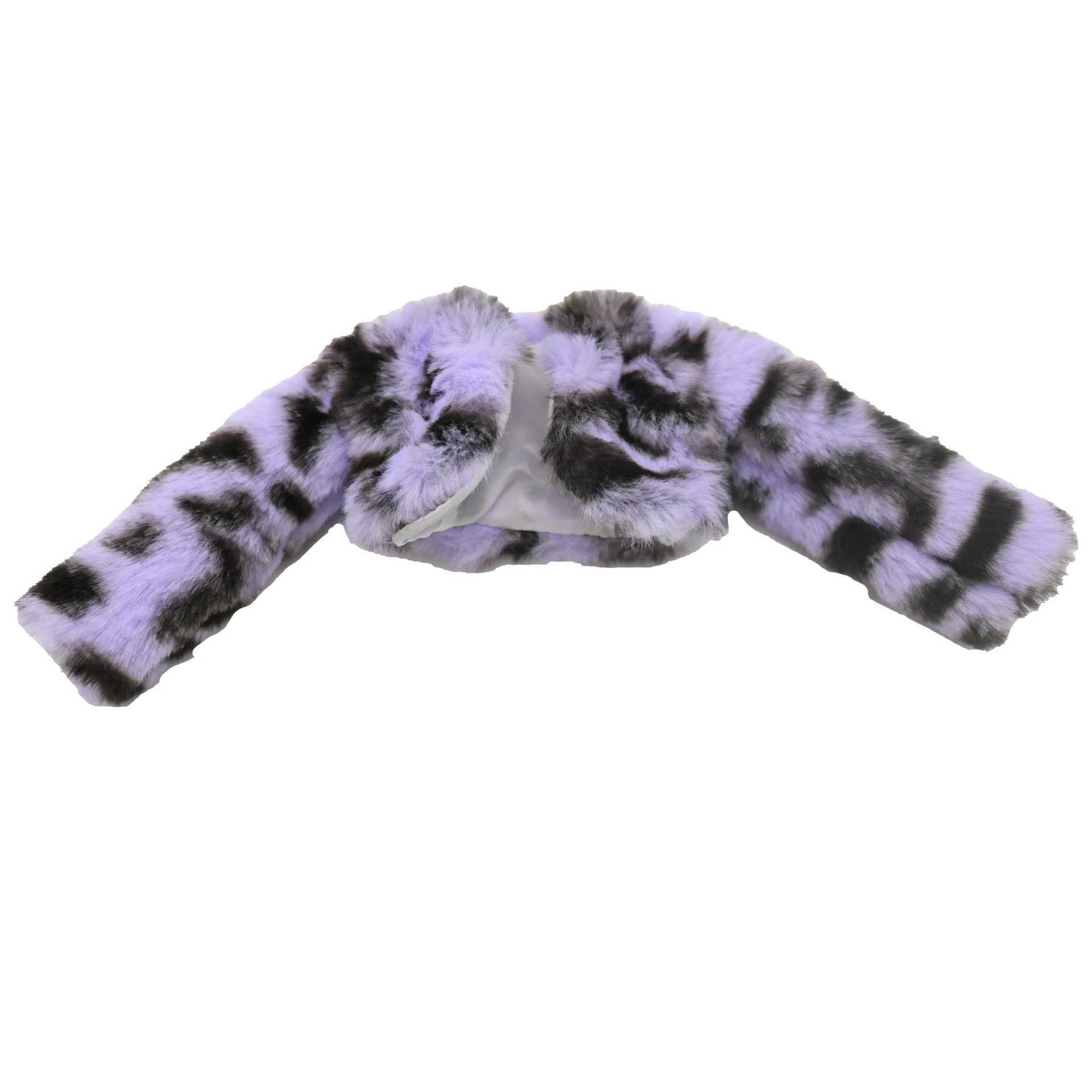 Neue 30 cm 1/6 Leopard Komfort Material kurze Pelzmantel Zubehör Kleidung für Barbies Puppe – Detail 11