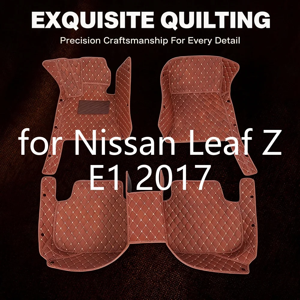 Robuste, maßgefertigte Autofußmatten für Nissan Leaf ZE1 2017-heute, 5-Sitzer, verschleißfest, wasserdicht, rutschfest, leicht zu reinigen, vollständige Abdeckung, Auto-Fußmatten für gewerbliche