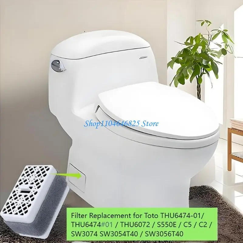 

4Pcs Bathroom Deodorizing Filter Cartridge for THU6474-01 Activated Carbons Air Freshener Toilet Odor Eliminators